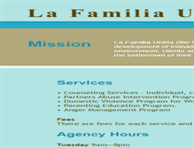 Tablet Screenshot of lafamiliaunida.org